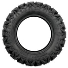 Full sidewall view of the Sedona Rip Saw RT UTV / ATV / SXS all-terrain radial tire, made in a wide variety of sizes, designed for most popular model applications, and featuring a robust sidewall and shoulder lug design for protection against cuts, punctures, and abrasions.