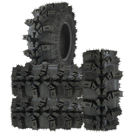 Save money with a full set of 4 Stat FC-318 off-road mud all-terrain SXS and UTV heavy duty 10-Ply bias tires available in 14" and 15" rim sizes, for sale by Ride or Die Tire, and offered with free shipping.