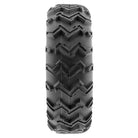 Full tread pattern view showcasing the high traction zig-zag lug design of the SunF A001 front ATV and Quad tire.