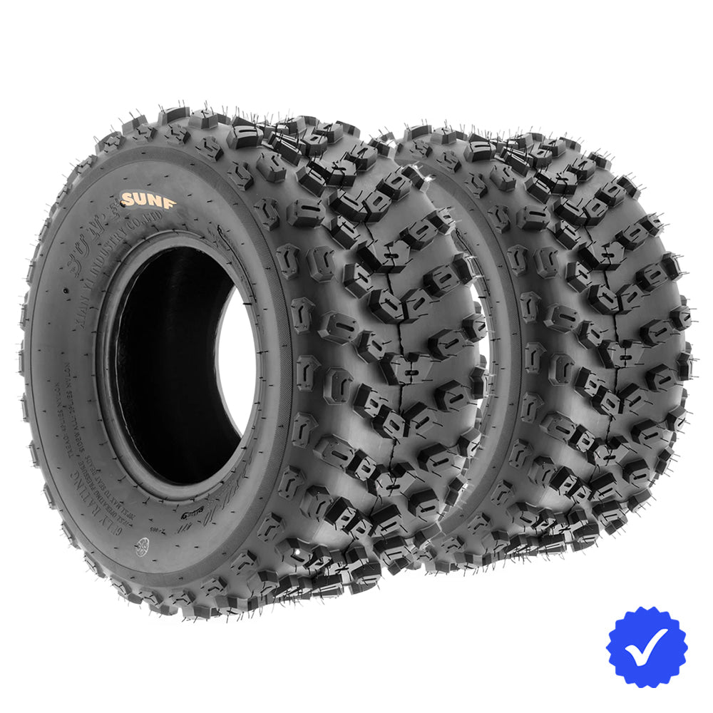 Pair / Set of 2 SunF A005 ATV 6-ply Bias construction all-terrain directional tires for sale by Ride or Die Tire, with free shipping, and save money by buying a pair.