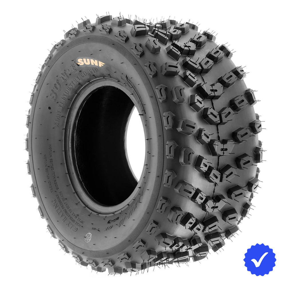 Individual / Single SunF A005 ATV 6-ply Bias construction all-terrain directional tire for sale by Ride or Die Tire, with fast and free shipping, available in 22x11-10 and 18x10.5-9 tire sizes.