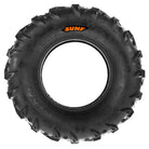 Full sidewall view of the 25x10-12 A024 model utv and atv tire from SunF, featuring a full color hot press SunF logo.