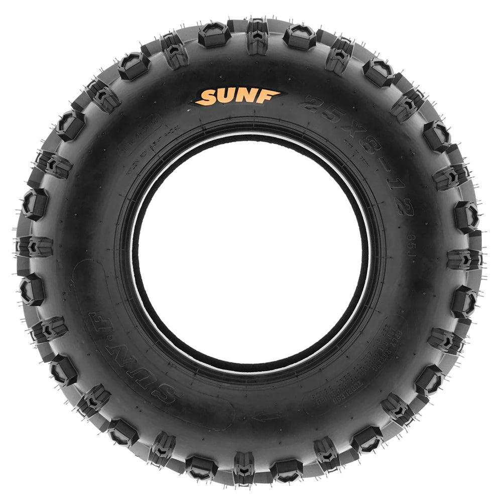 Full sidewall view of the SunF A041 lineup of UTV and ATV tires, offered for sale by Ride or Die Tire.