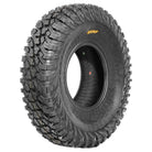 Angled view of the new SunF A066 Trail Titan 35x10-15 all-terrain 10-ply bias UTV and SXS tire, featuring a high traction rubber compound and tread pattern, non-directional design, and rugged construction, offered with fast and free shipping.