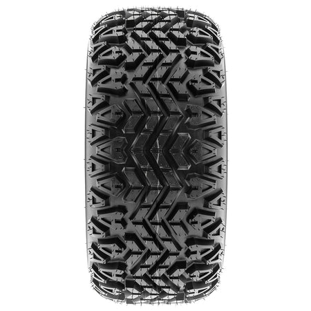 Full tread pattern view of the SunF G003 golf cart and lawn / garden tire.