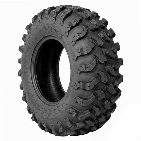 Angled view of the popular System 3® XTR370 all-terrain 8-ply radial UTV and SXS tire, available for 14", 15", 18", and 20" rims, all offered with fast and free shipping. 
