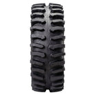 Full tread pattern view of the System3 XT400 mud and all-terrain UTV and SXS tire, showcasing the open and aggressive tread pattern and center channel, great for mud, loose terrain, and general trail riding.