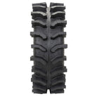 Full tread pattern view of the System3 XT400W mud and all-terrain UTV and SXS tire, showcasing the open and aggressive tread pattern and center channel, great for mud, loose terrain, and general trail riding, featuring a full 12" wide tread pattern width.