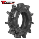 Main high quality product photo view of the all new Terache Aztex XX deep mud and bogger tire, made with 8-ply bias construction, lightweight design, and super deep 2-1/2 to 3 inch deep scoop style lugs, offered in sizes for 14" rims, all offered for sale by Ride or Die Tire.