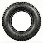 Full sidewall view of the Titan MultiTrac CS lawn and garden tire in 26x12.00-12 size, showing the Made in the USA stamping on the sidewall, as well as the robust wrap around shoulder lugs.
