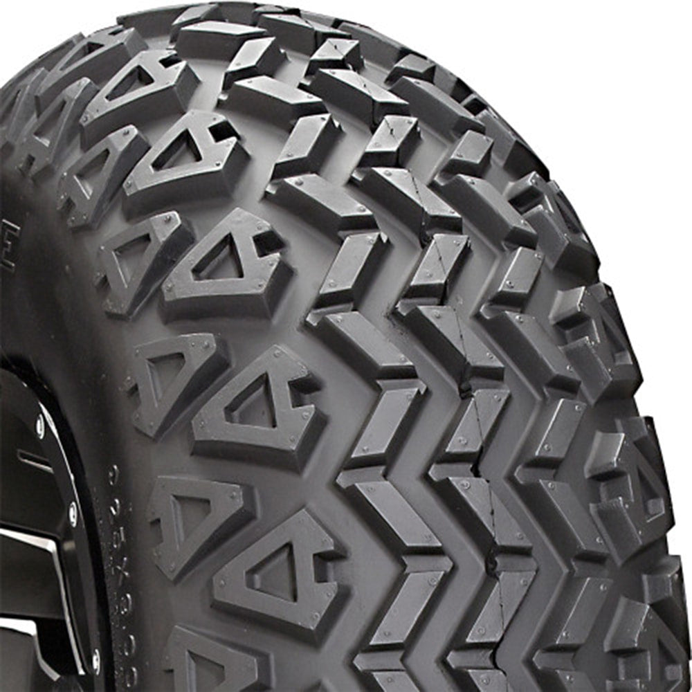 Close up view of tread on Carlisle All Trail ATV and UTV 4-ply tire.