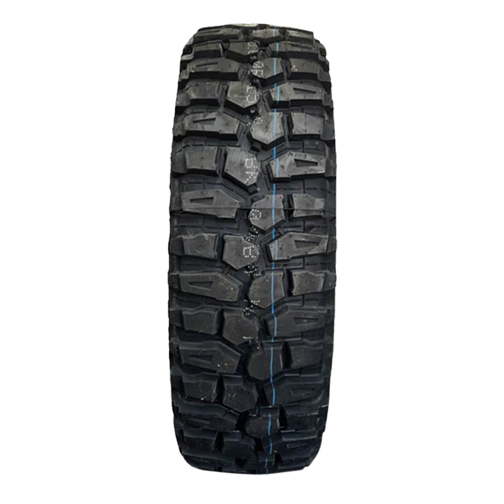 View of tread pattern on Broad Peak Baer X/T steel belted radial UTV and SxS tire.