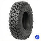 Angled view of the all-new Valor Off Road Alpha 8-Ply Nylon Radial all-terrain SXS and UTV tire, featuring rugged 8-ply construction and smooth riding radial technology, engineered for maximum performance on a wide variety of terrain, Made in the USA, offered with fast and free shipping.