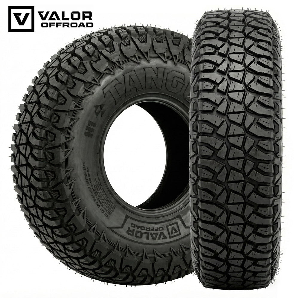 Main product photo view of the Valor Tango Steel Belted Radial UTV and SXS tire, engineered for maximum performance, tread life, and ride comfort for a wide variety of terrains, constructed with segmented mold technology and 8-ply ruggedness, sold by Valor authorized dealer Ride or Die Tire.